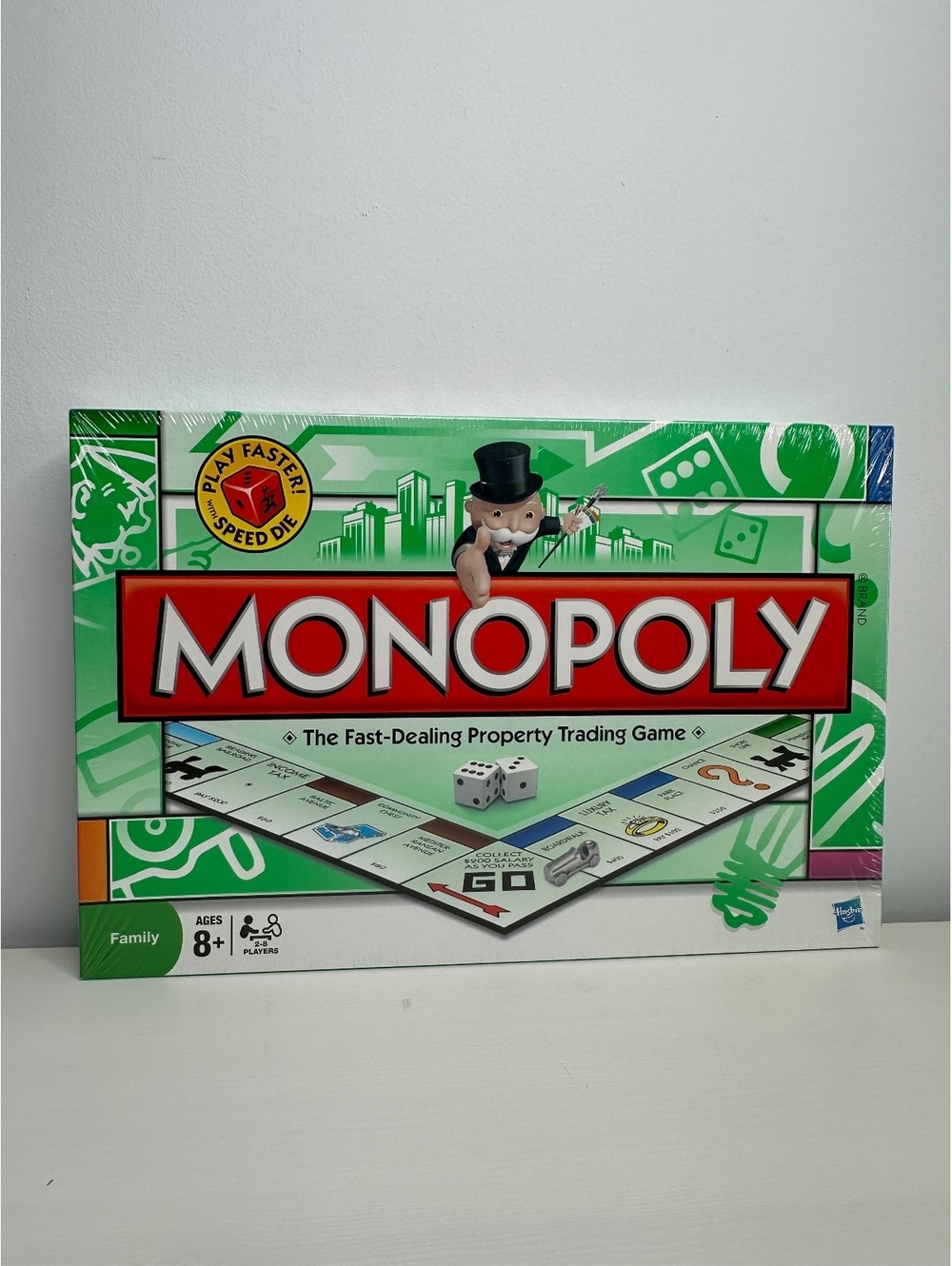 Monopoly 2008 Speed Die Classic Board Game Hasbro New Factory Sealed